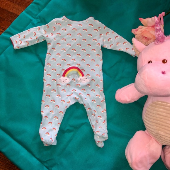 rainbow baby pajamas